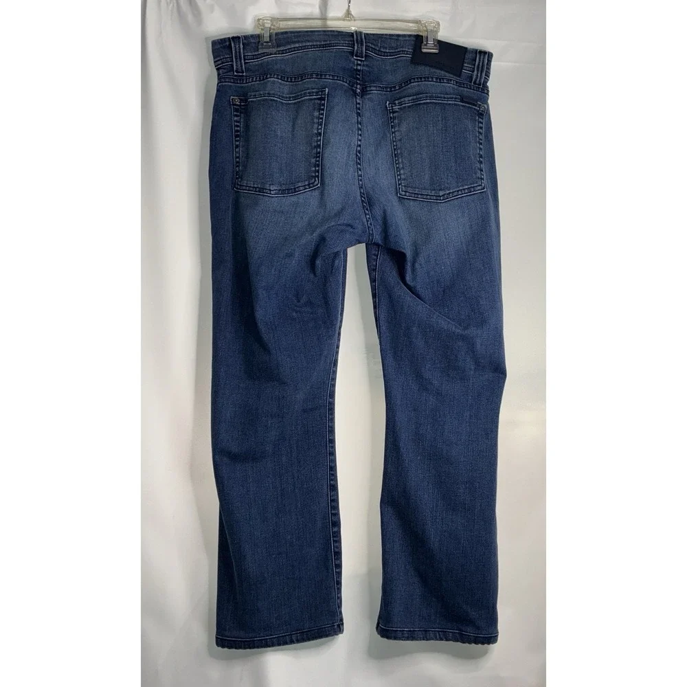Fidelity Jeans Mens 36 Berlin Blue Dark Wash Jimmy Slim Straight Leg Stretch USA